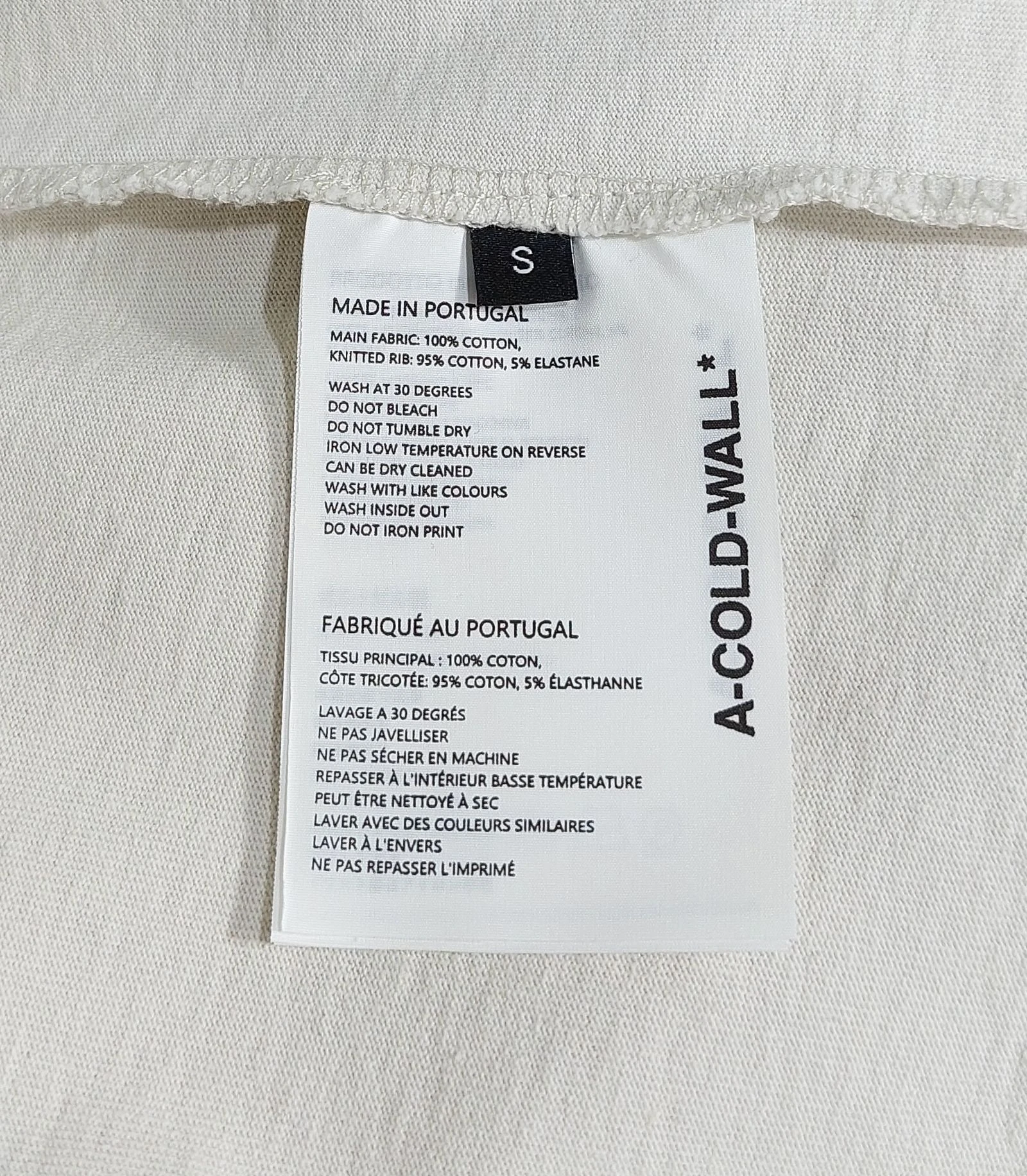 A-Cold-Wall aspect tshirt - off-white S – photo 3